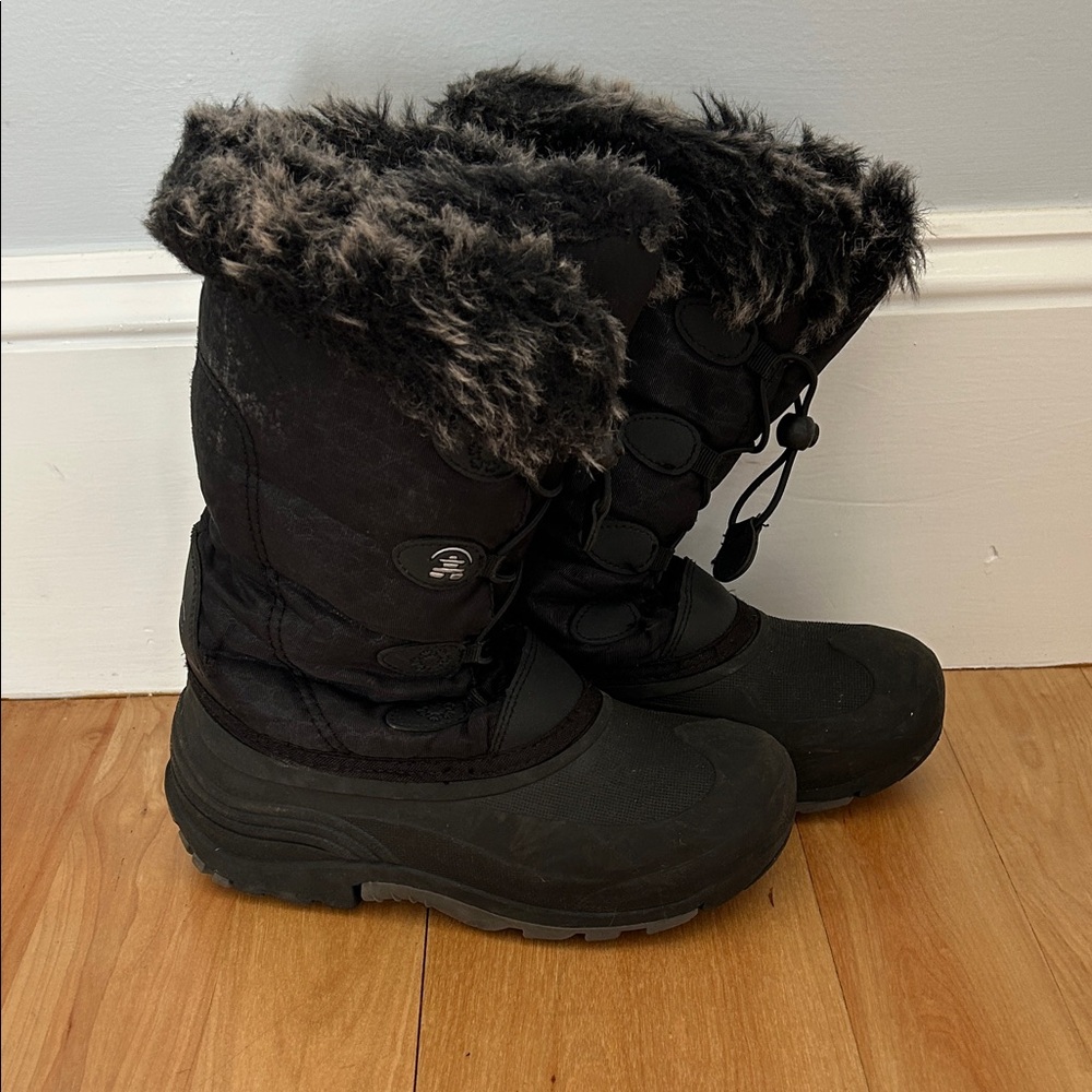 Kids Black Winter Boots
